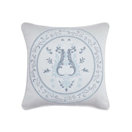 Boulevard Sterling Embellished Square Decorative Throw Pillow 18" x 18"