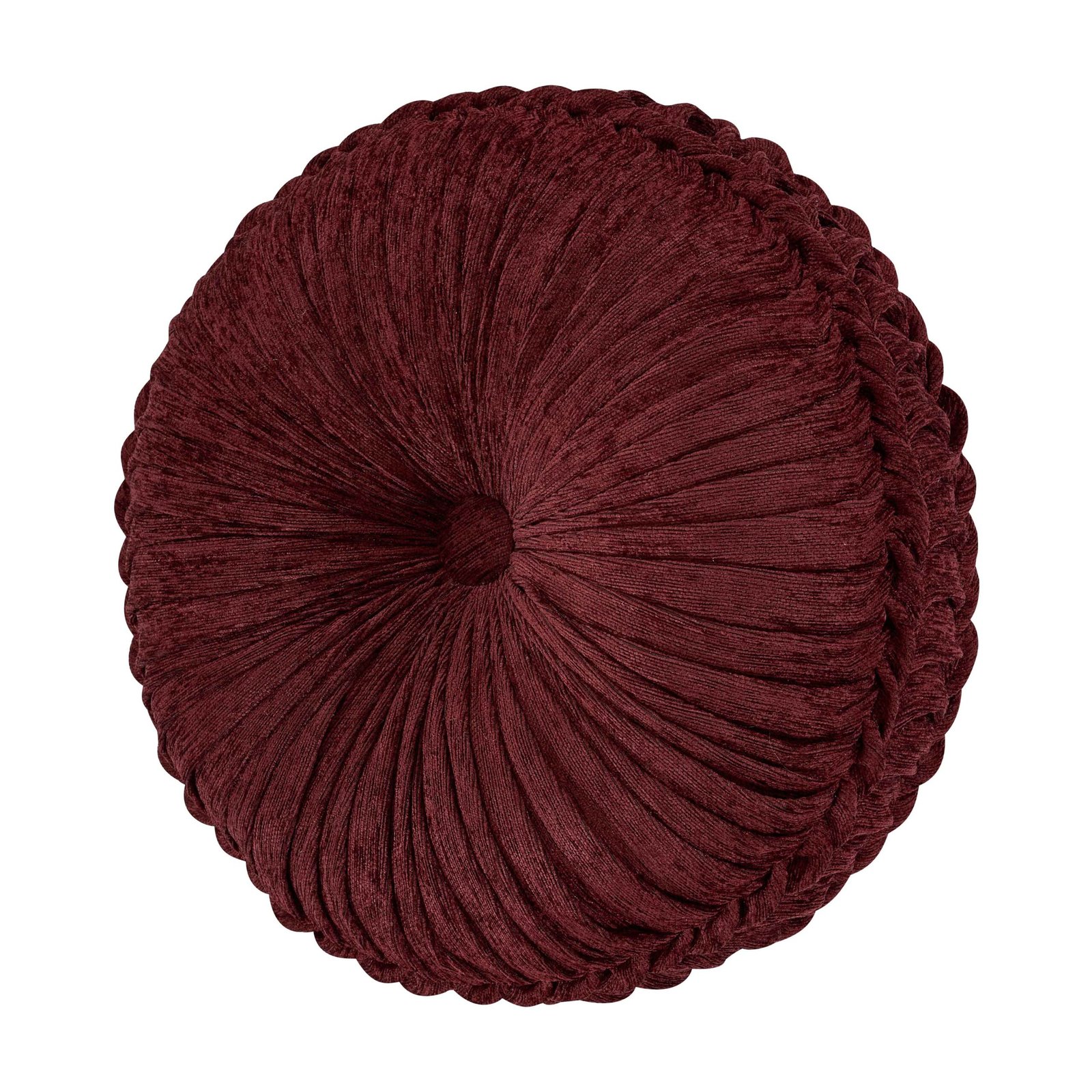 GarnetRedTuftedRoundDecorativeThrowPillow.jpg