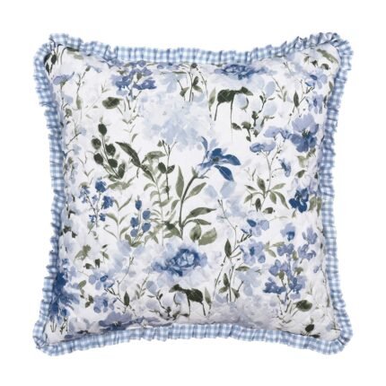 Kourtney Blue Square Decorative Throw Pillow 16" x 16"