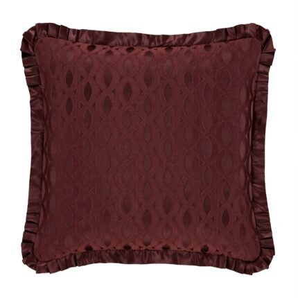 J Queen New York LaBoheme Maroon Euro Sham