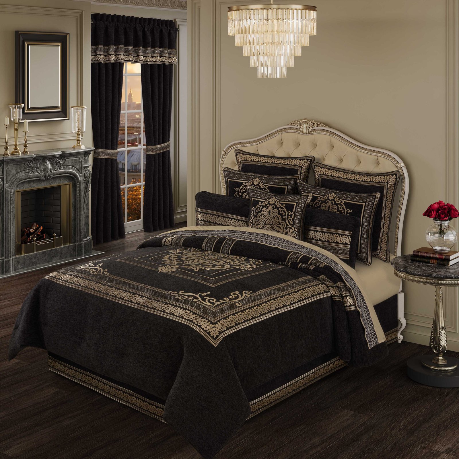 LaurenzaBlack4PieceComforterSet-1.jpg