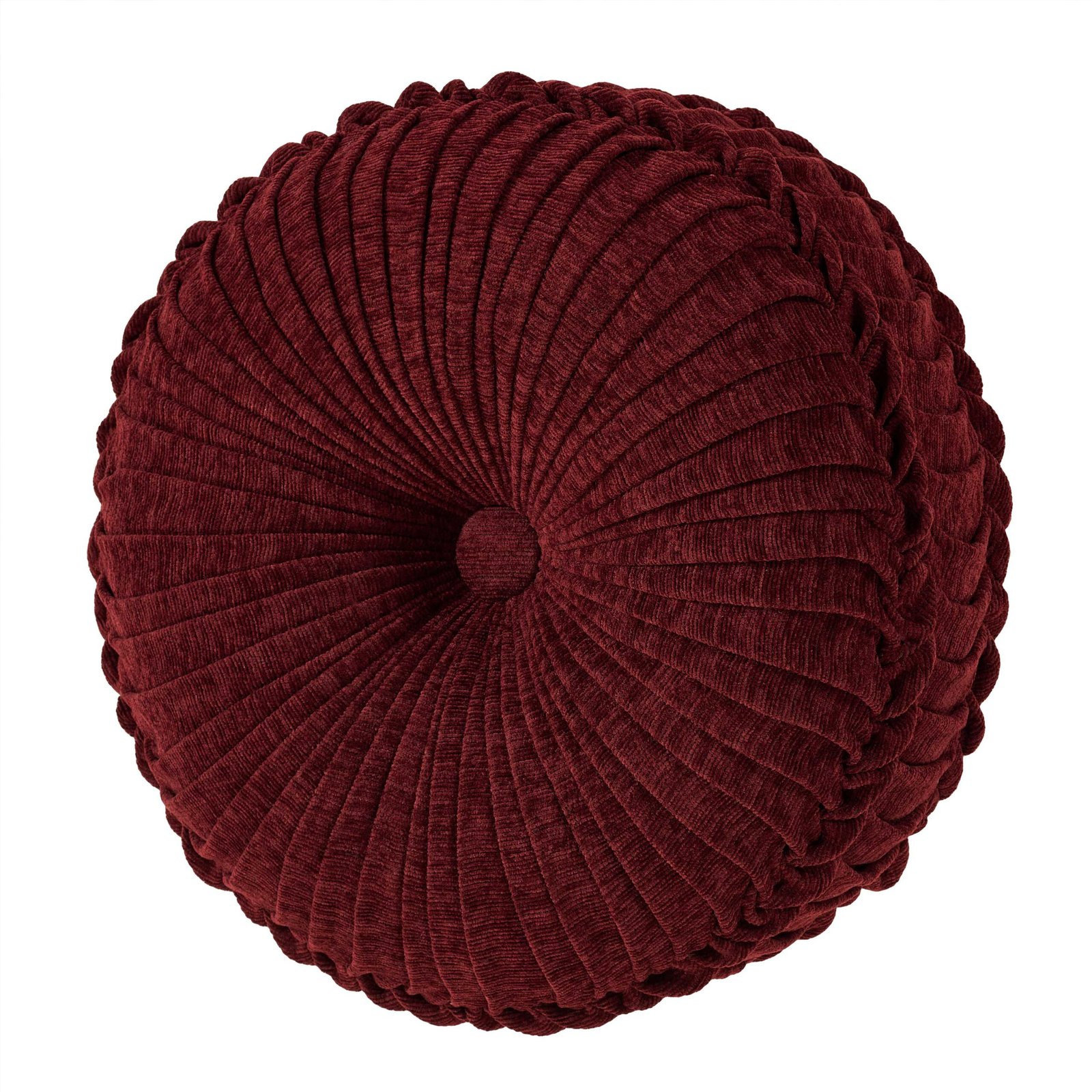 LaurenzaCrimsonTuftedRoundDecorativeThrowPillow15x15.jpg