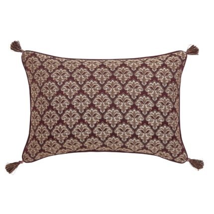 Phyllis Bordeaux Boudoir Decorative Throw Pillow 21" x 14"
