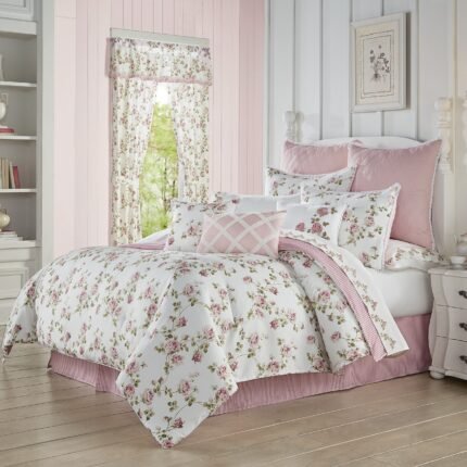 Rosemary Rose 4-Piece Comforter Set By J Queen