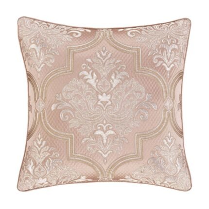 Rosewater Blush Square Decorative Throw Pillow 20" x 20"